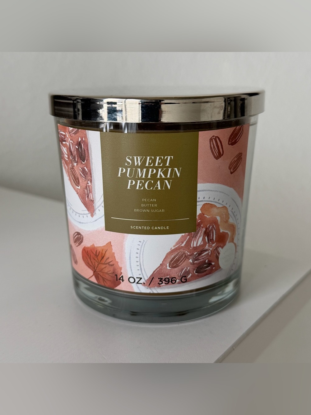 NEW! Sonoma Goods For Life Sweet Pumpkin Pecan 14 oz. Autumn Fall Candle